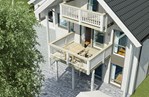 Hus med loftetasje